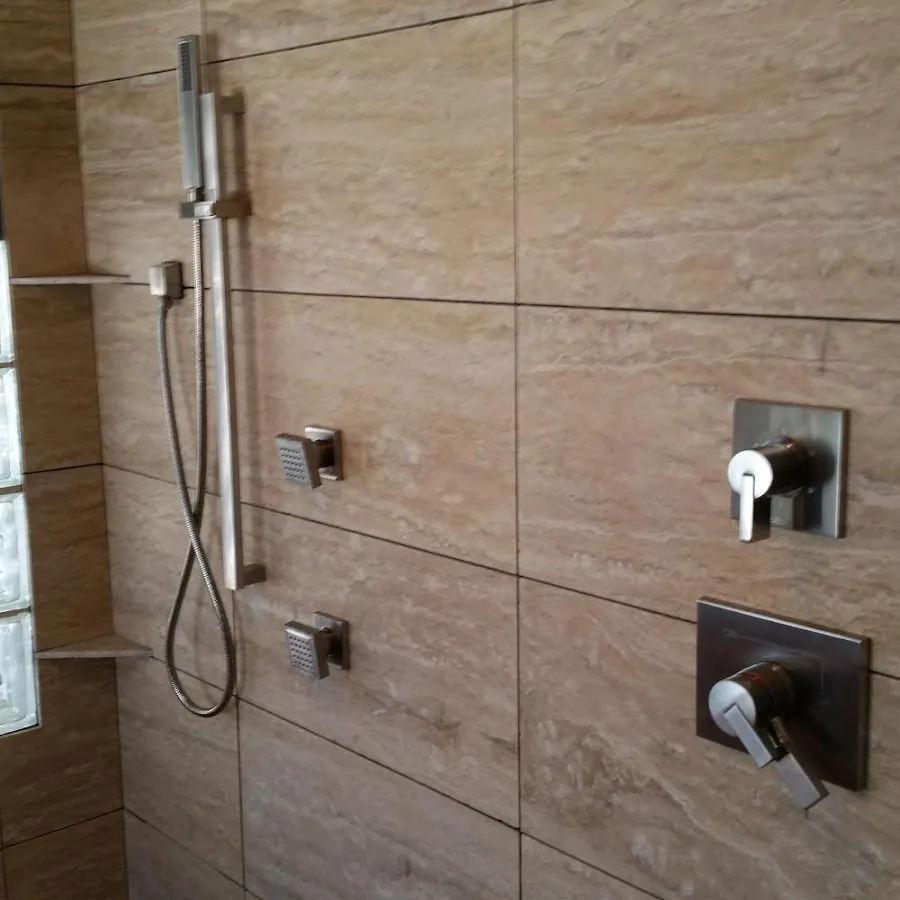 Shower fixture installation for Water Heater Replacement in Ambler
